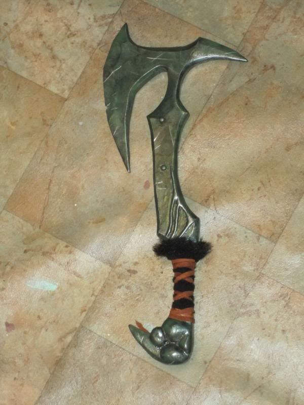 Skyrim Orc war axe and mace completed!